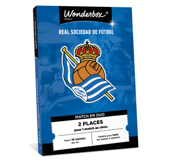 Coffret Cadeau Real Sociedad - Match en Duo | Wonderbox Connect Coffret Cadeau Real Sociedad - Match en Duo | Wonderbox Connect