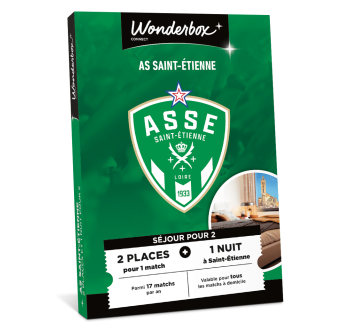 Coffret Cadeau AS Saint Etienne - Match et Séjour en Duo | Wonderbox Connect Coffret Cadeau AS Saint Etienne - Match et Séjour en Duo | Wonderbox Connect